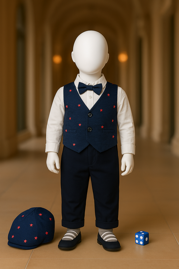 Baby Boy 3-Piece Jersey Romper Suit