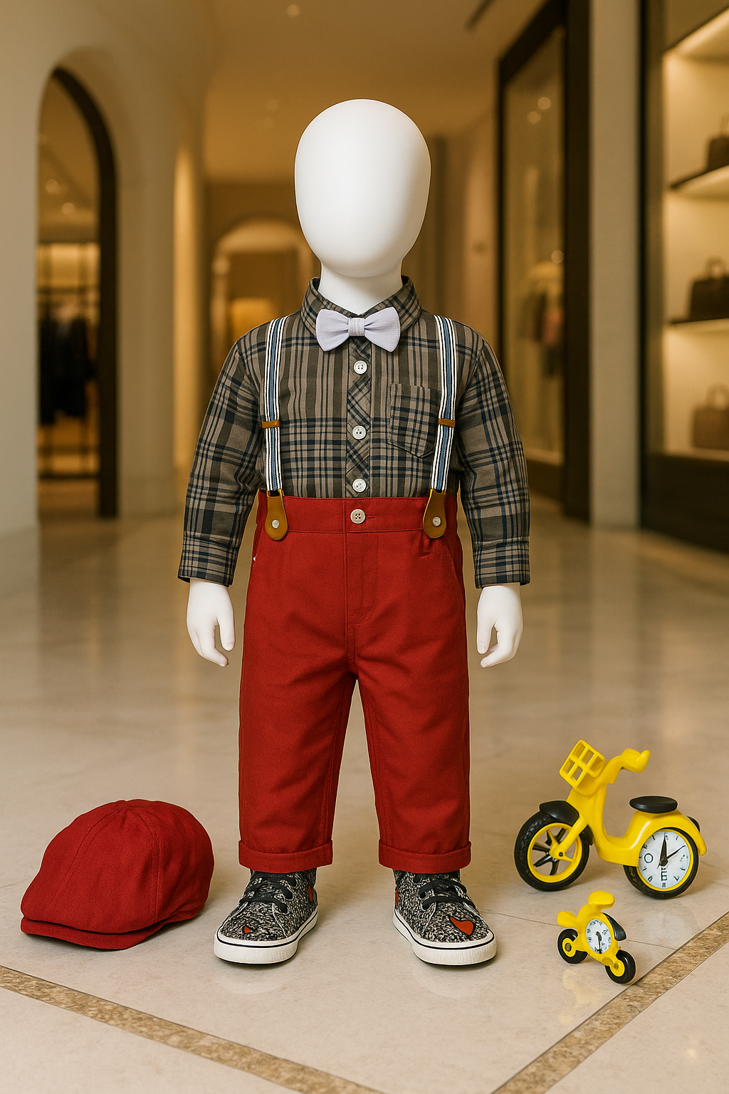 Baby Boy Classic Brown Check Shirt