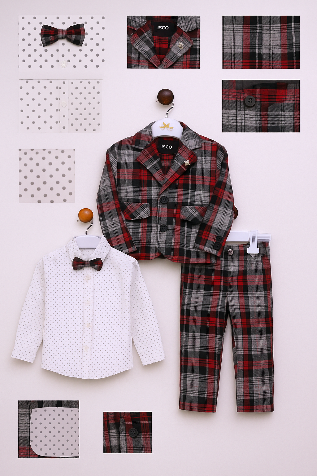 Boys White Pant Coat Set