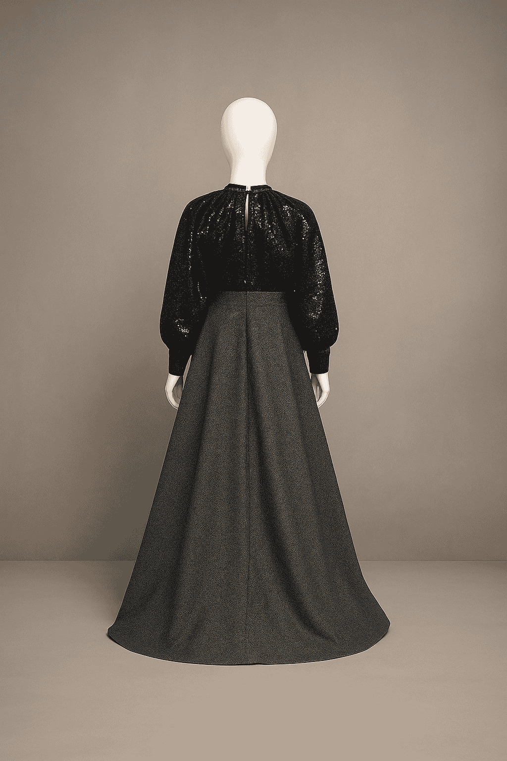 Turkish Style Moonlight Canon Silk Maxi with Koti