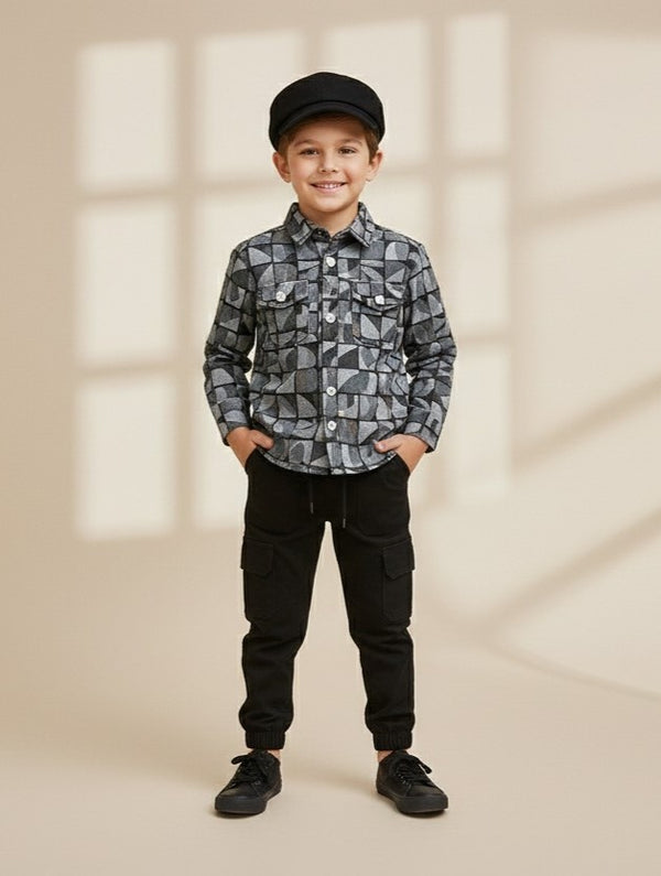 Boys Pant Shirt Set | White 1 to 6 Years | Happy Princess