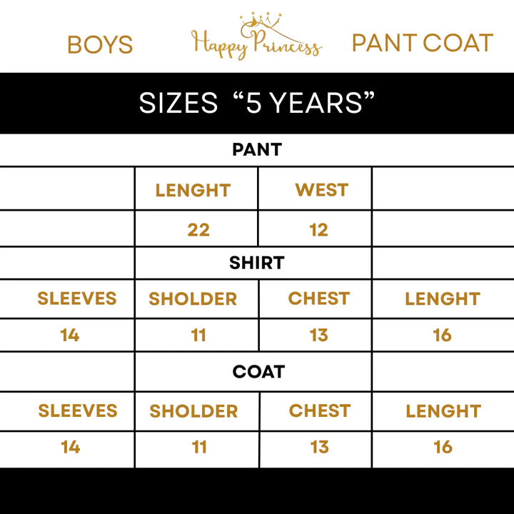 Boys White Pant Coat