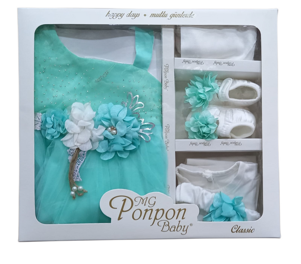 Newborn Baby Frock Gift Set with Matching