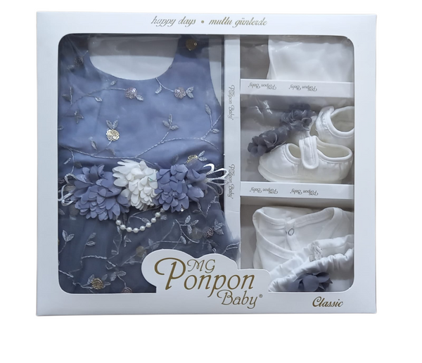 Newborn Baby Party Dress Gift Set